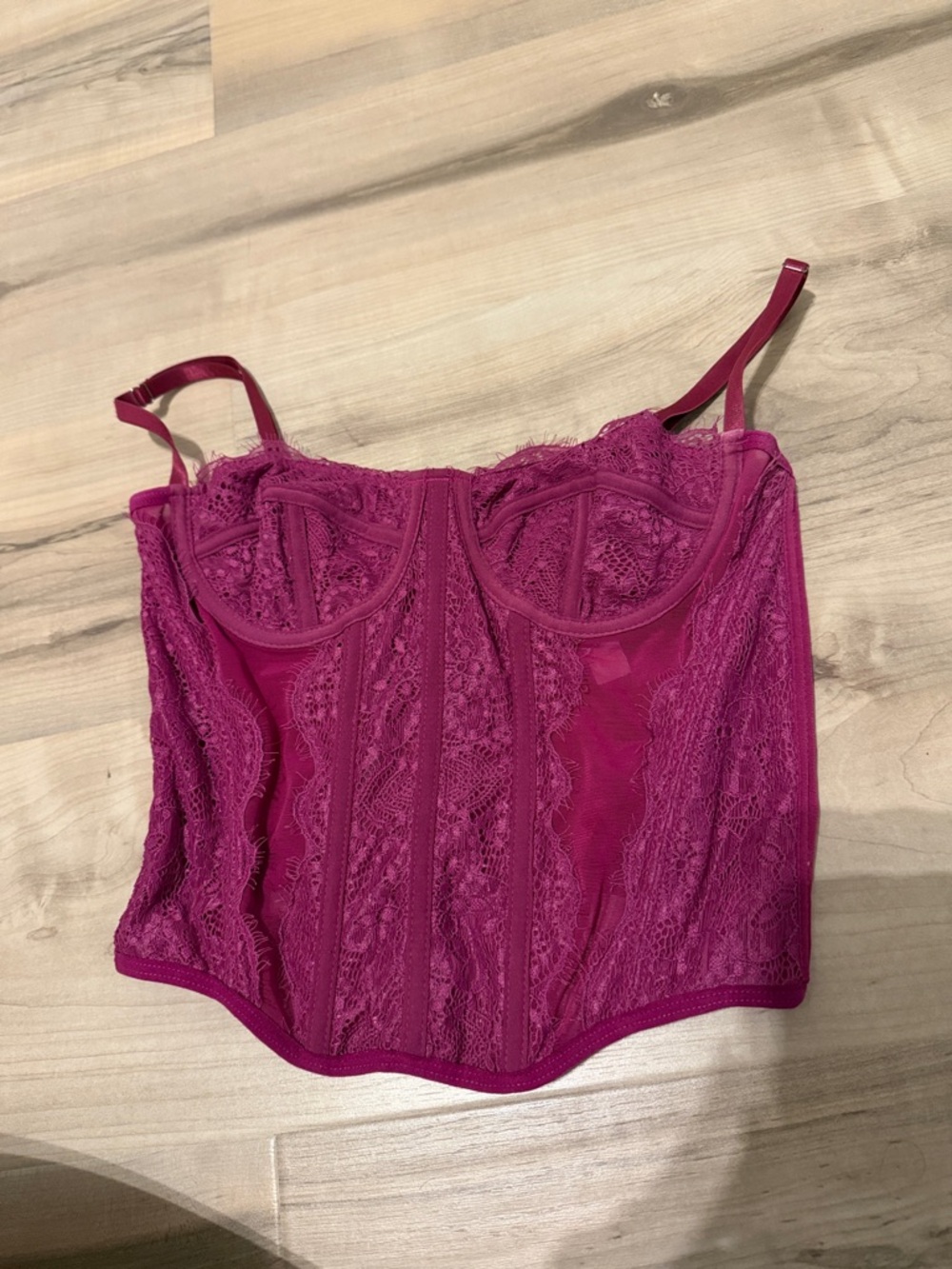 size small Dealmore purple corset top